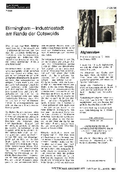Vorschauseite 1: Birmingham — Industriestadt am Rande der Cotswolds