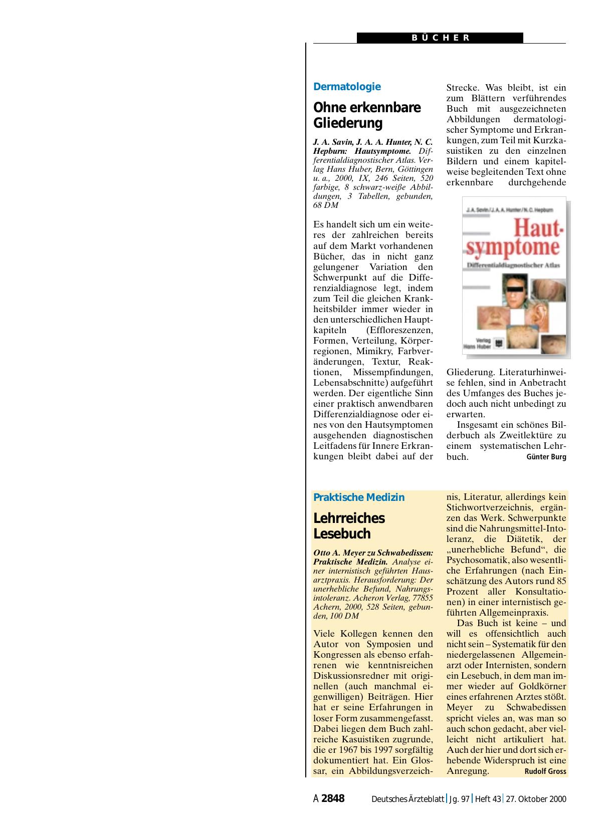 Vorschauseite 1: Hautsymptome