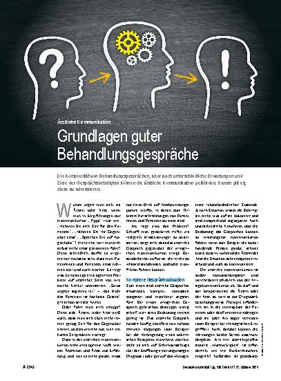 Vorschauseite 1: Ärztliche Kommunikation: Grundlagen guter Behandlungsgespräche