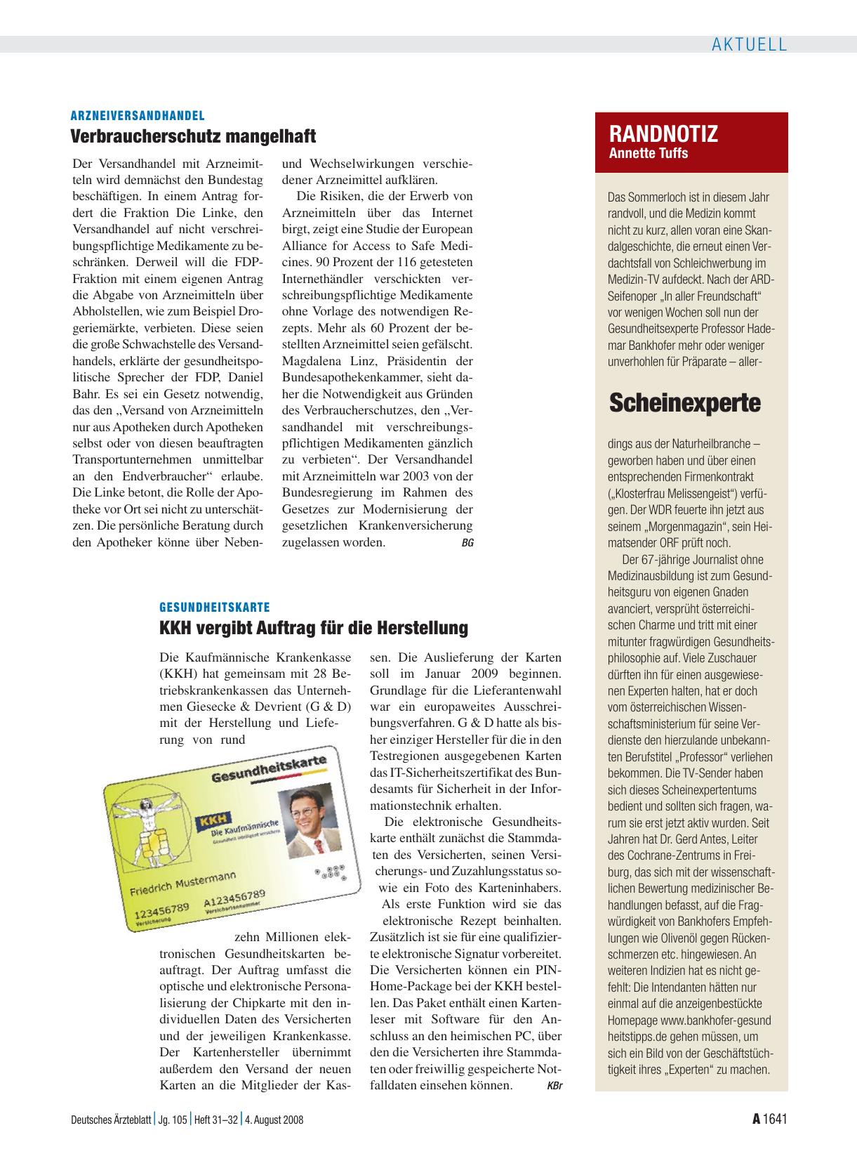 Vorschauseite 1: Randnotiz: Scheinexperte