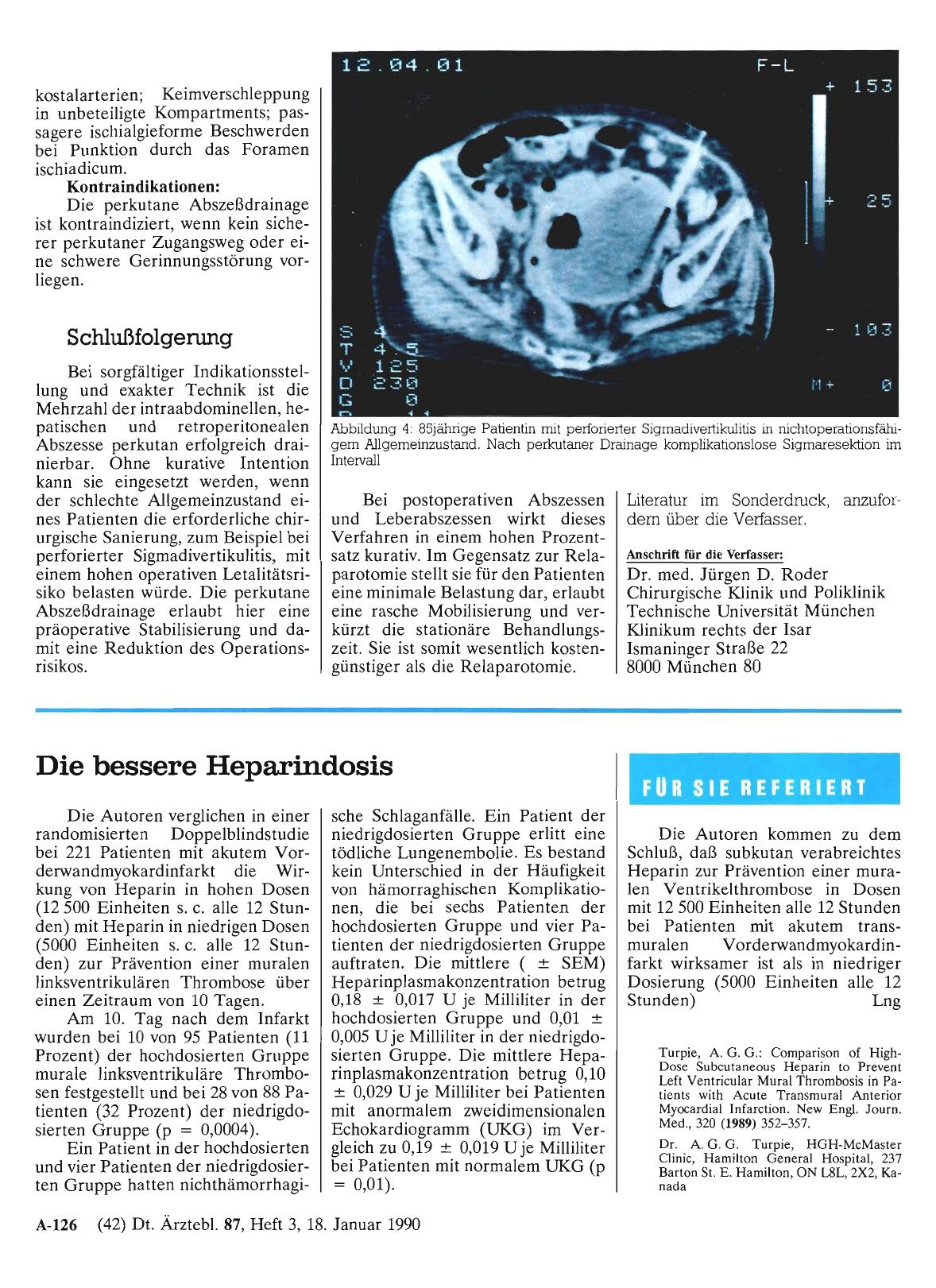 Vorschauseite 1: Die bessere Heparindosis