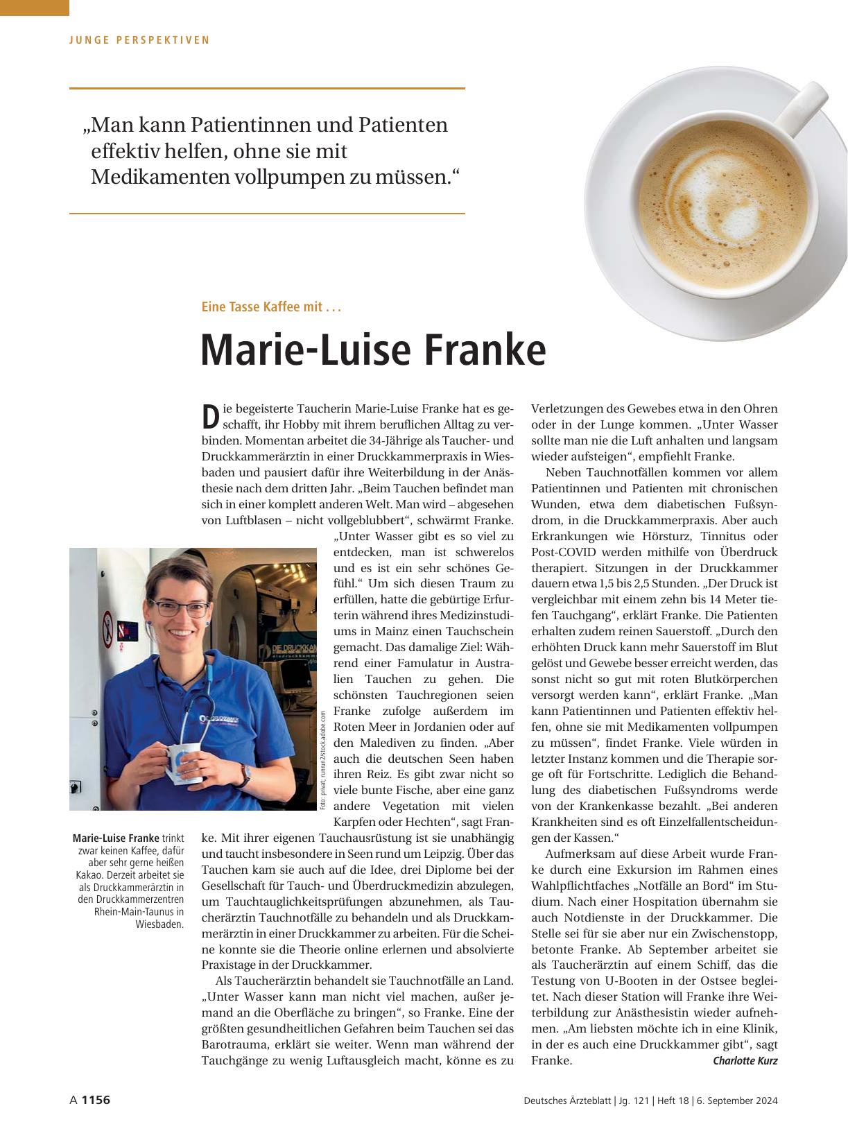 Vorschauseite 1: Eine Tasse Kaffee mit. .. : Marie-Luise Franke