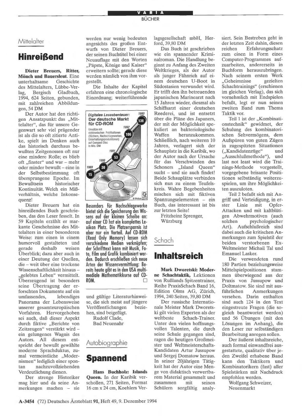 Vorschauseite 1: Schach: Inhaltsreich