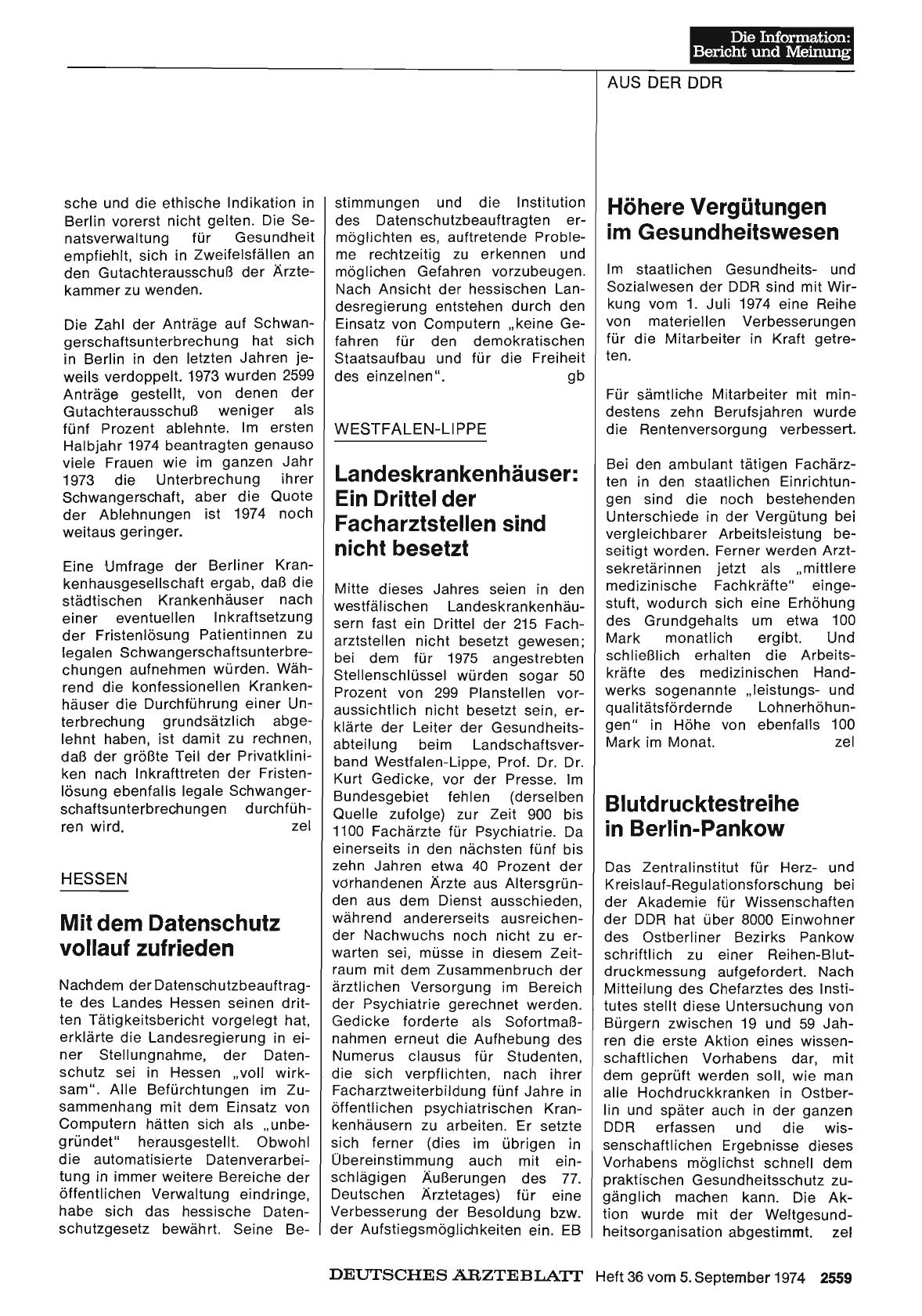 Vorschauseite 1: Blutdrucktestreihe in Berlin-Pankow