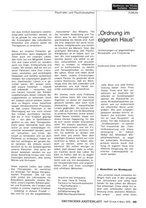 Vorschauseite 1: „Ordnung im eigenen Haus“: Anmerkungen zur gegenwärtigen Wirtschaftsund Finanzkrise