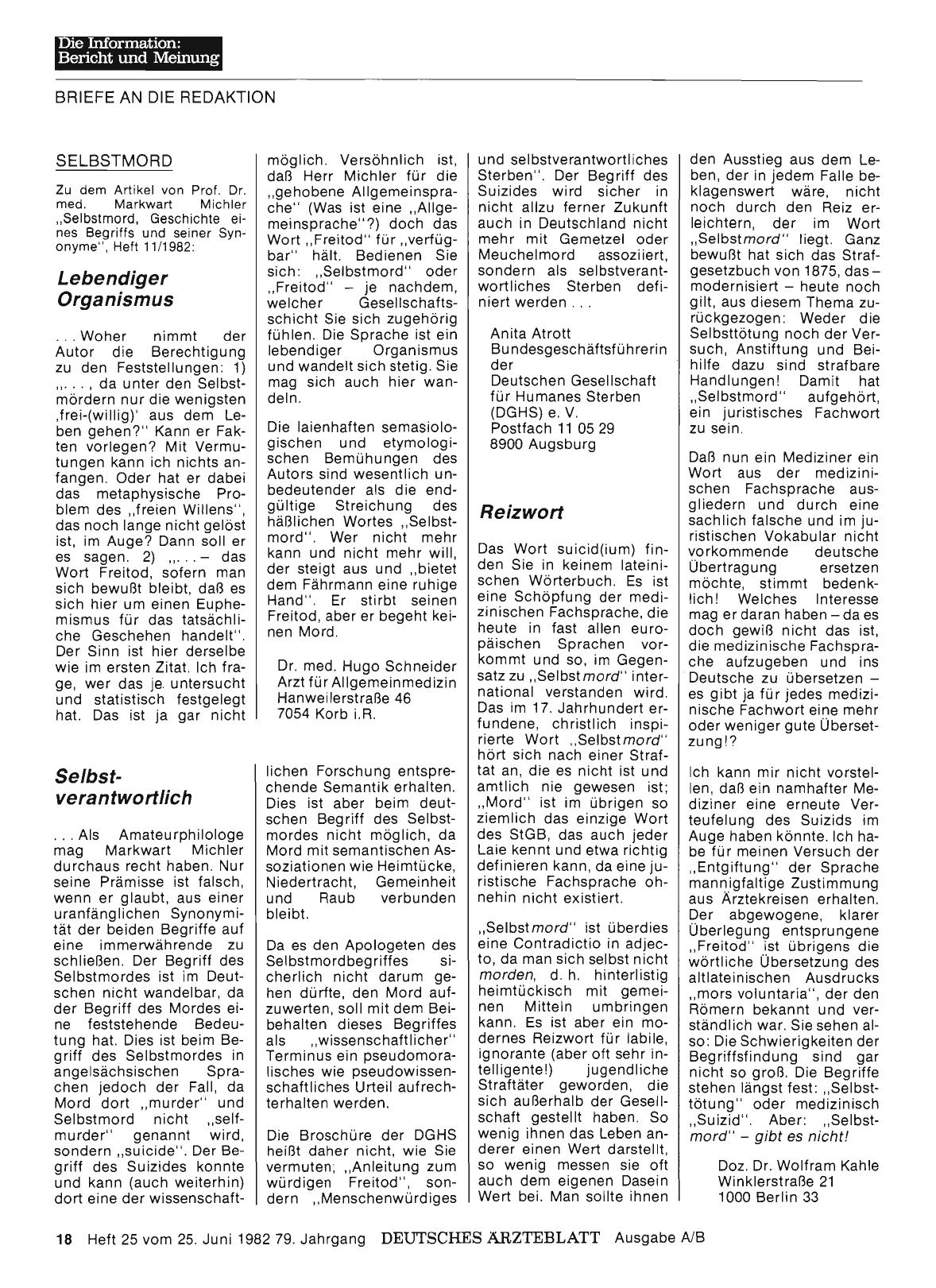 Vorschauseite 1: SELBSTMORD: Selbstverantwortlich
