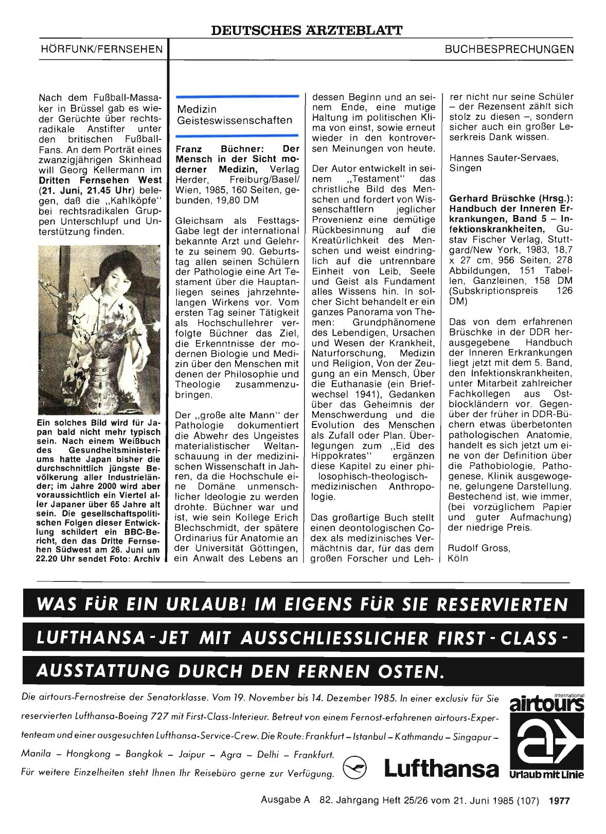 Vorschauseite 1: Franz Büchner: Der Mensch in der Sicht moderner Medizin