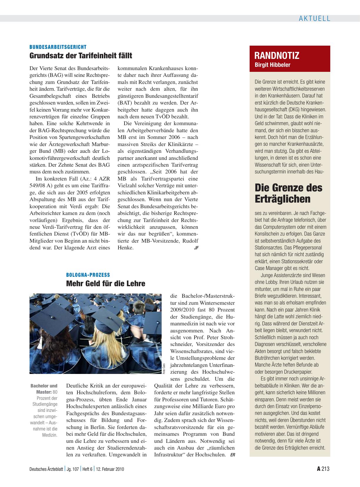 Vorschauseite 1: Bundesarbeitsgericht: Grundsatz der Tarifeinheit fällt