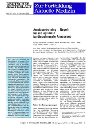 Vorschauseite 1: Ausdauertraining — Regeln für die optimale kardiopulmonale Anpassung