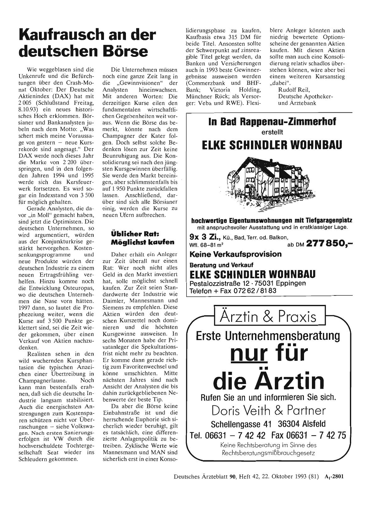 Vorschauseite 1: Kaufrausch an der deutschen Börse