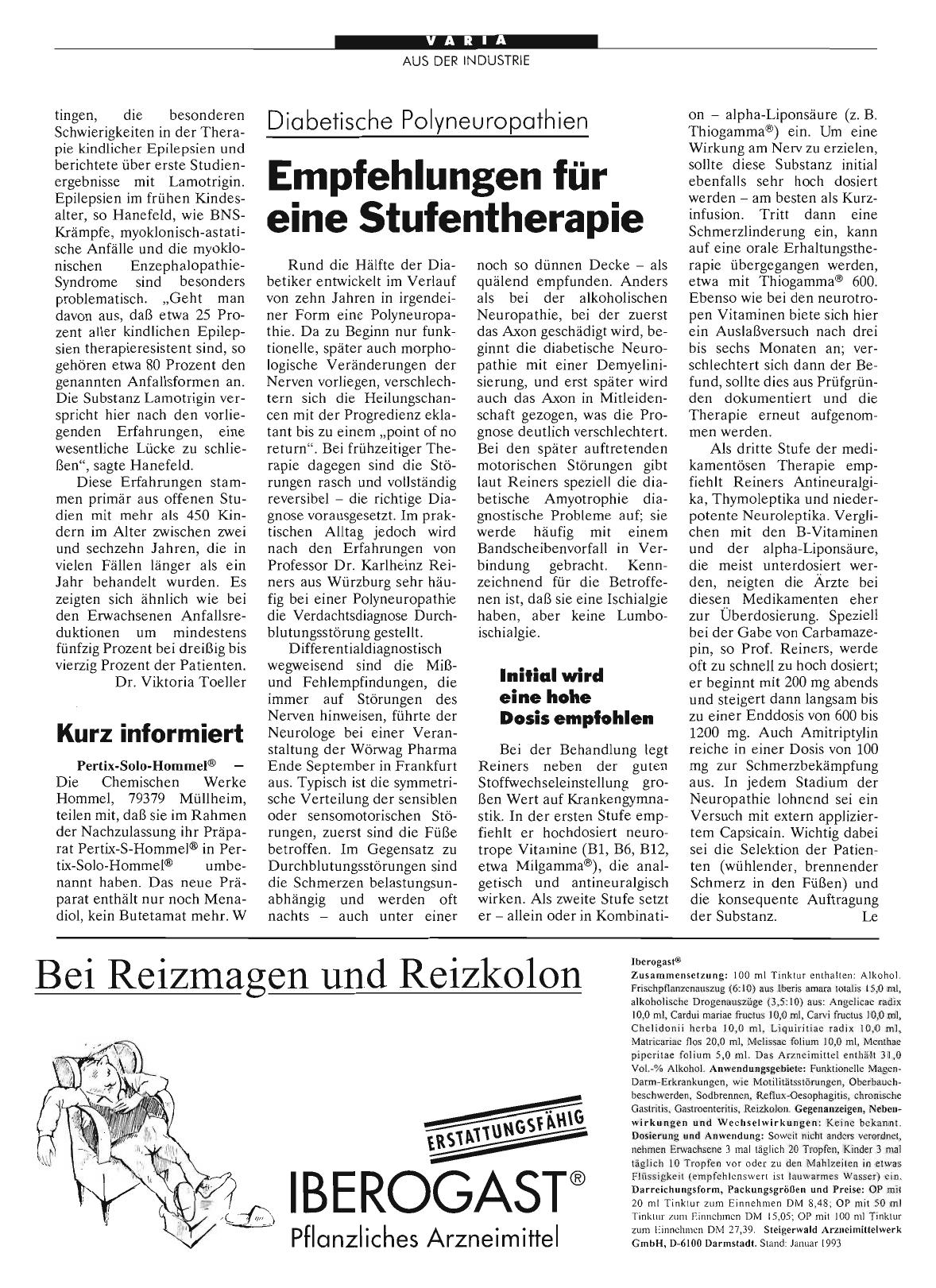 Vorschauseite 1: Kurz informiert: Pertix-Solo-Hommel®