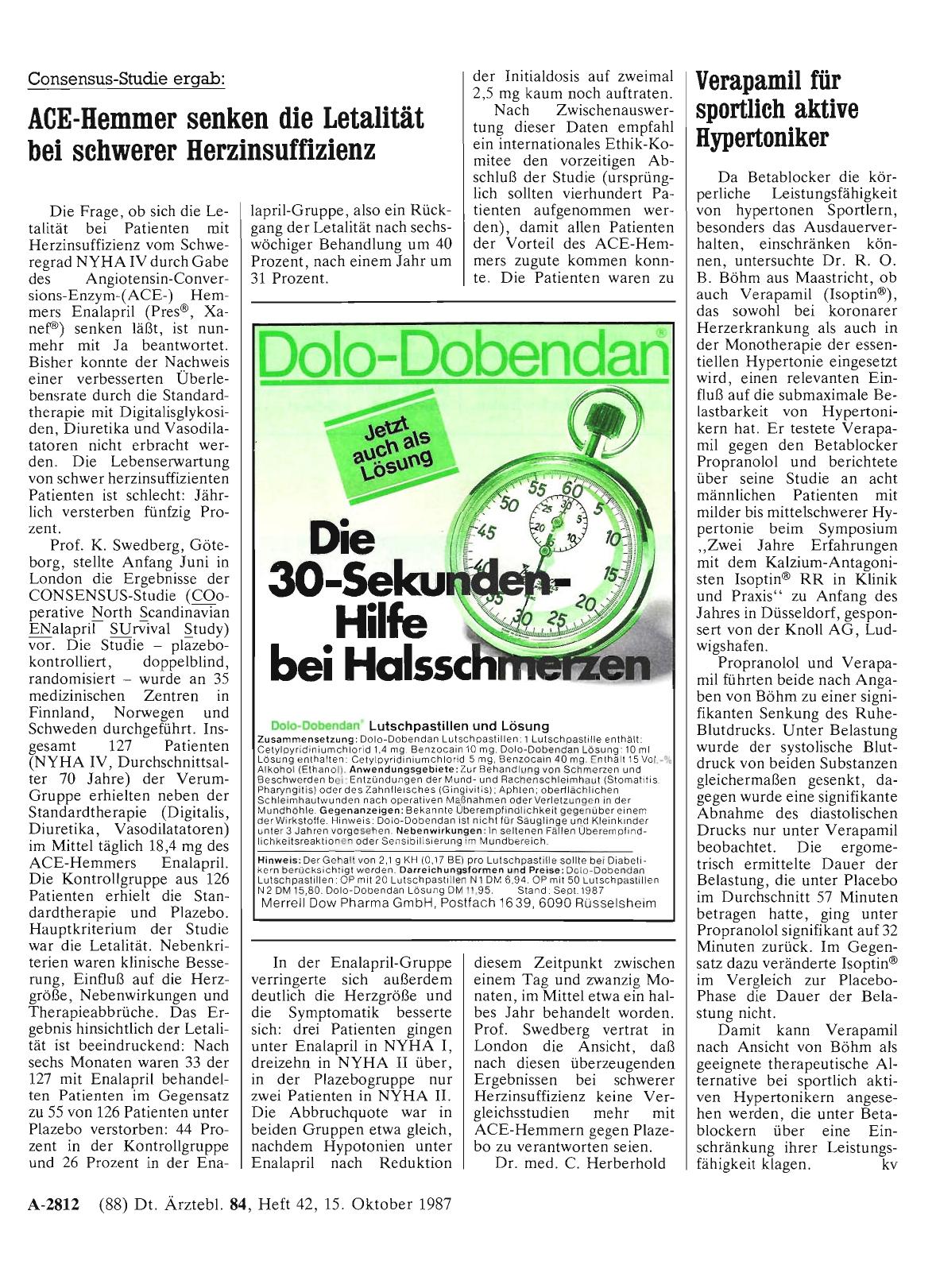 Vorschauseite 1: Verapamil für sportlich aktive Hypertoniker