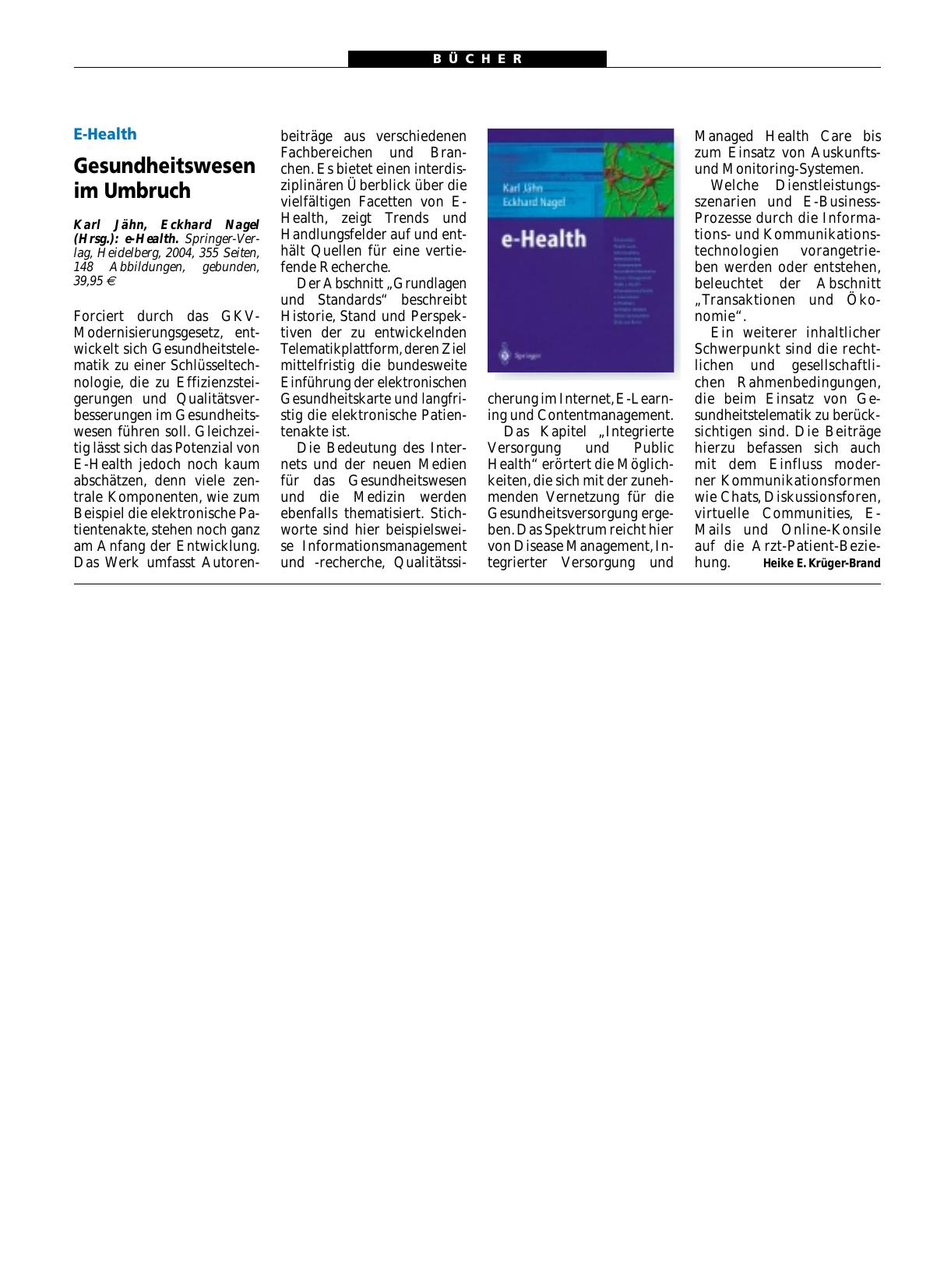 Vorschauseite 1: e-Health