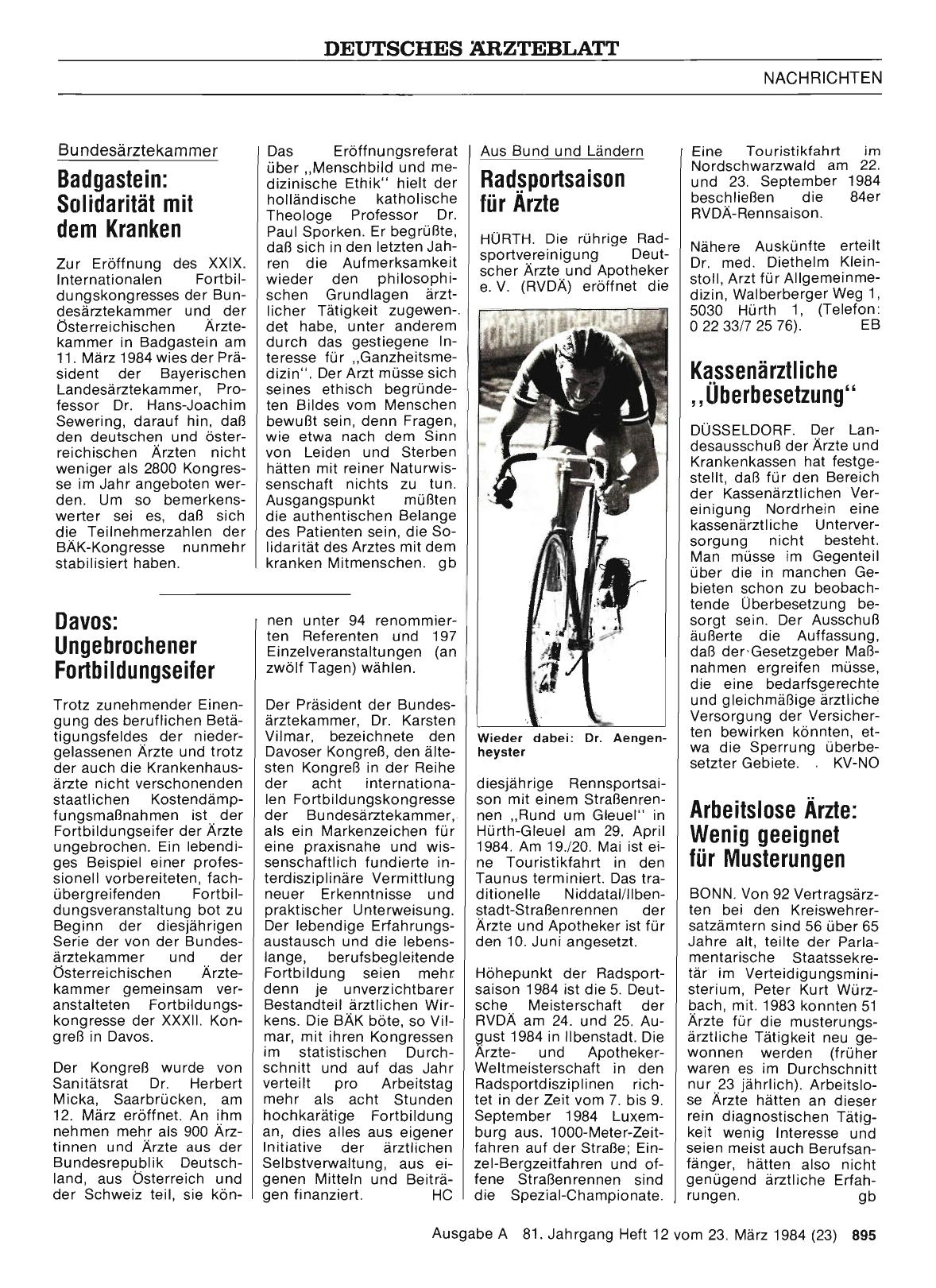 Vorschauseite 1: Badgastein: Solidarität mit dem Kranken
