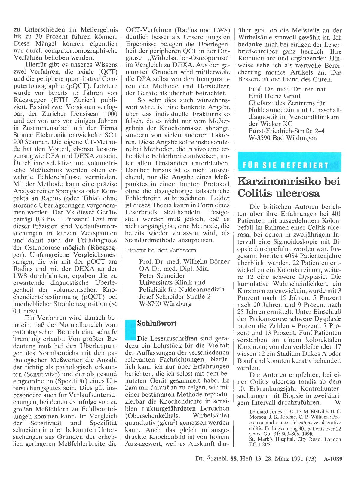 Vorschauseite 1: Karzinomrisiko bei Colitis ulcerosa