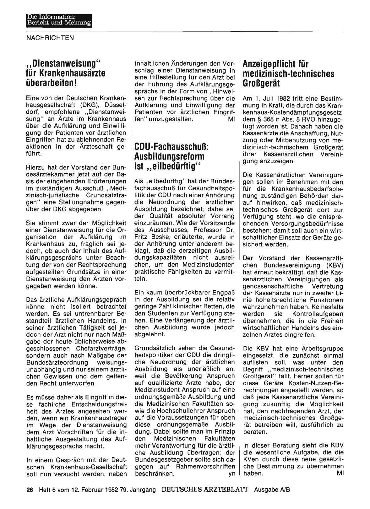 Vorschauseite 1: Anzeigepflicht für medizinisch-technisches Großgerät