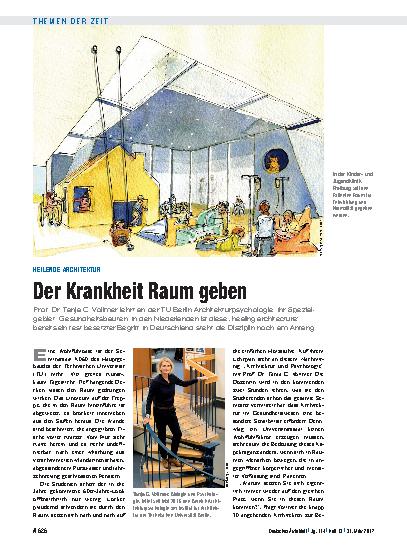 Vorschauseite 1: Heilende Architektur: Der Krankheit Raum geben