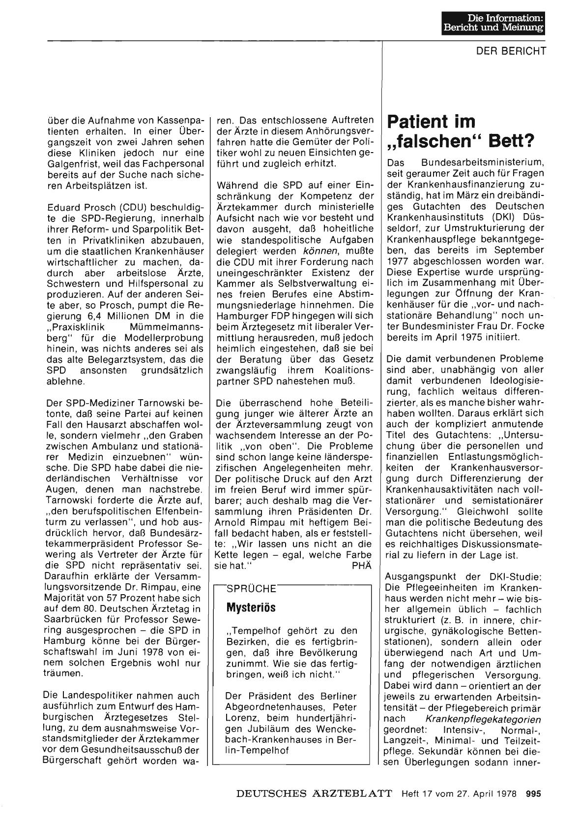 Vorschauseite 1: Patient im „falschen“ Bett?