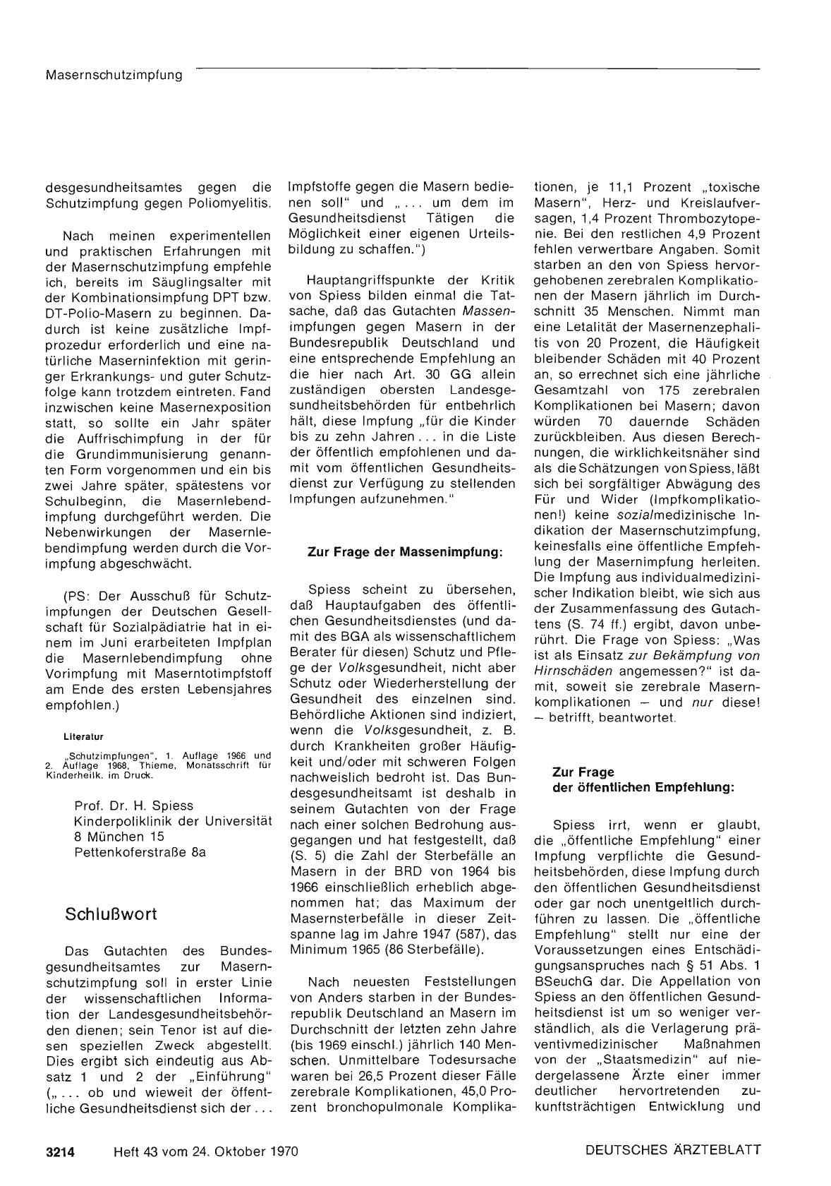 Vorschauseite 1: Masernschutzimpfung: Schlußwort