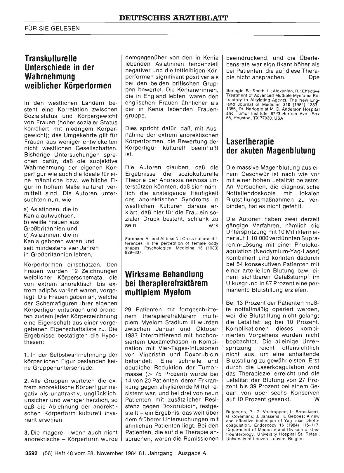 Vorschauseite 1: Lasertherapie der akuten Magenblutung
