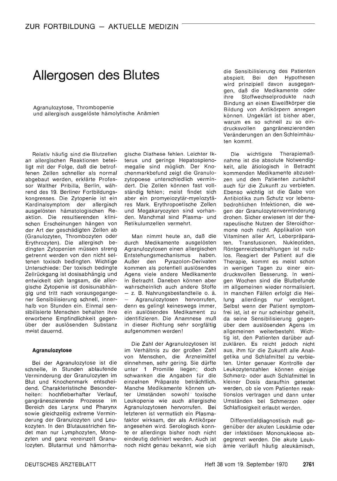 Vorschauseite 1: Allergosen des Blutes
