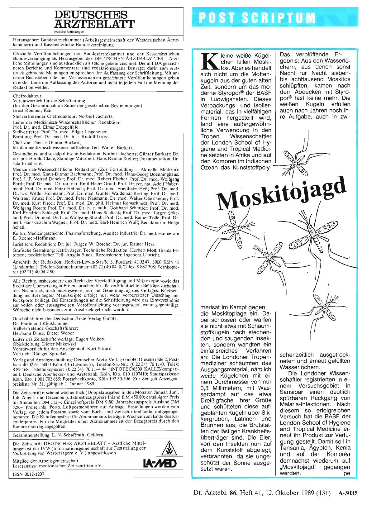 Vorschauseite 1: Moskitojagd