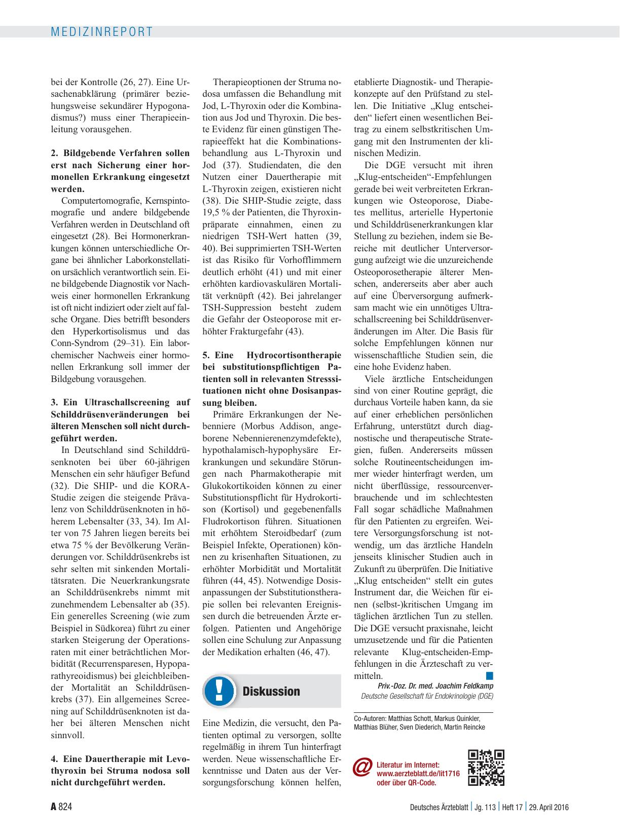 Vorschauseite 3: Klug entscheiden: . . . in der Endokrinologie