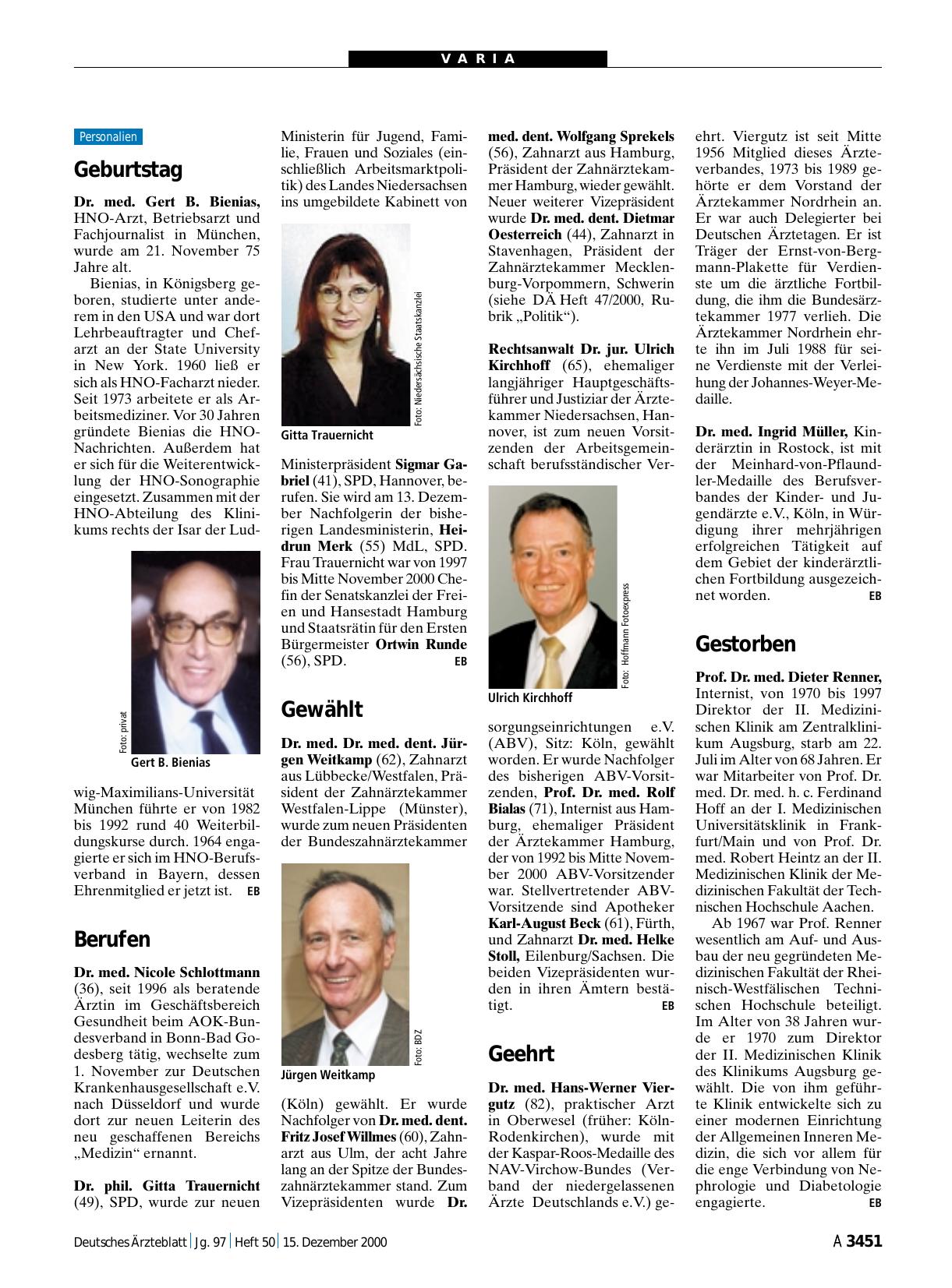 Vorschauseite 1: Geehrt