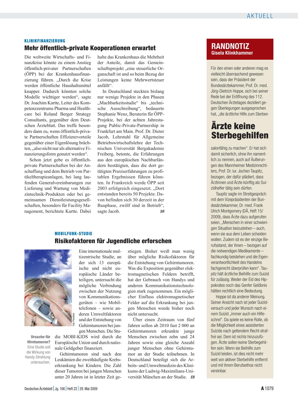 Vorschauseite 1: Klinikfinanzierung: Mehr öffentlich-private Kooperationen erwartet