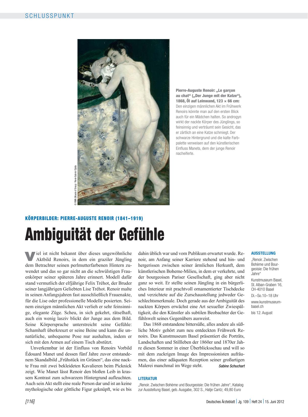 Vorschauseite 1: Körperbilder: Pierre-Auguste Renoir (1841 – 1919) – Ambiguität der Gefühle