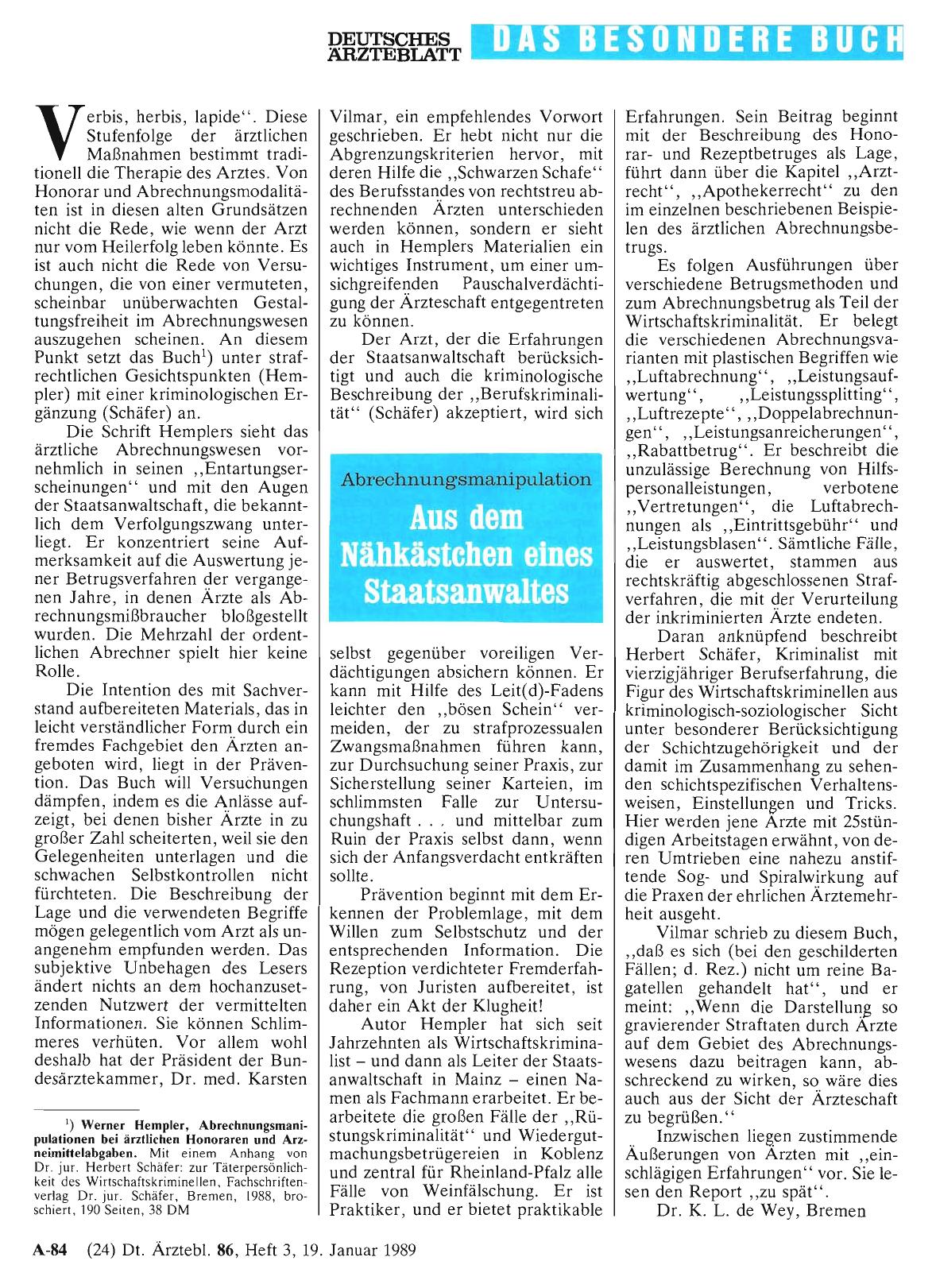 Vorschauseite 1: Abrechnungsmanipulation: Aus dem Nähkästchen eines Staatsanwaltes