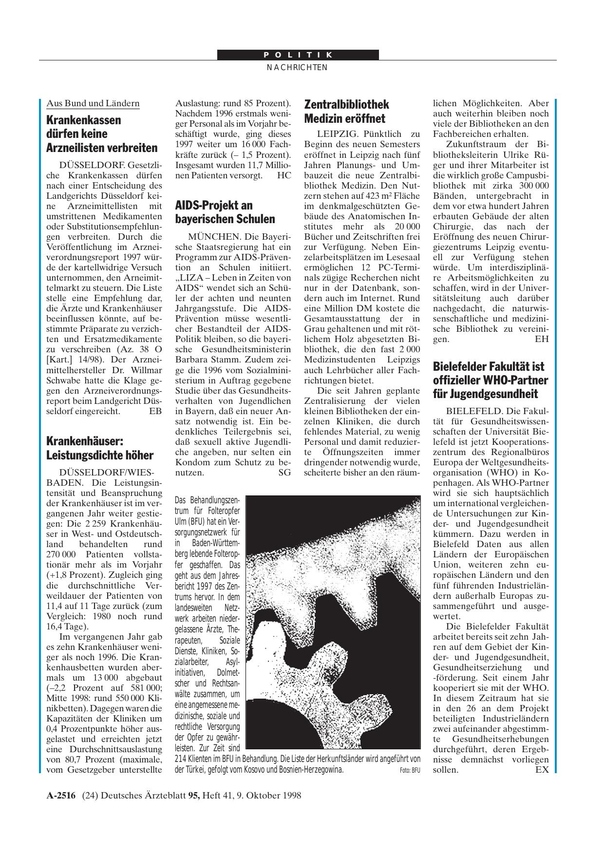 Vorschauseite 1: AIDS-Projekt an bayerischen Schulen