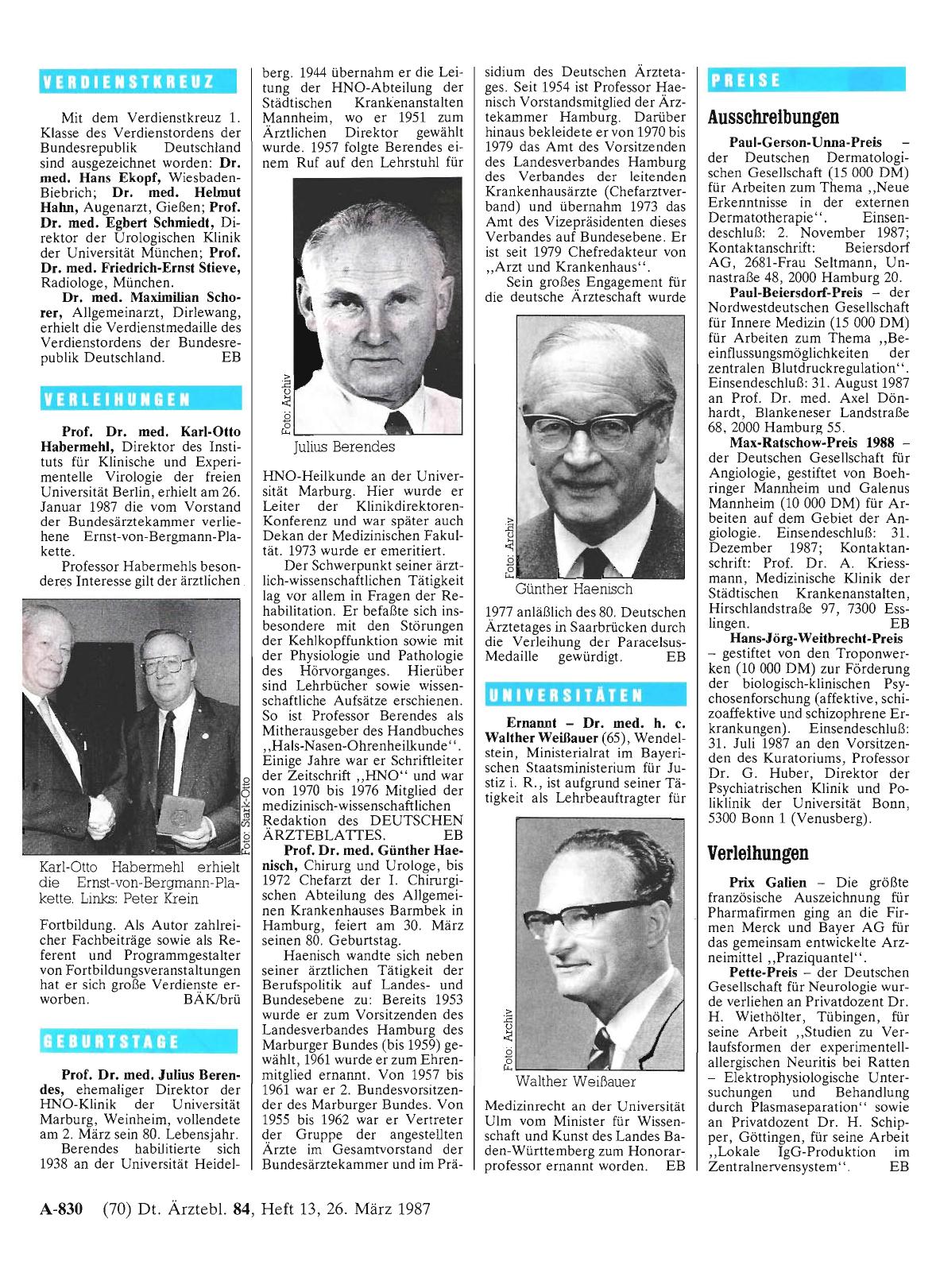 Vorschauseite 1: Geburtstage