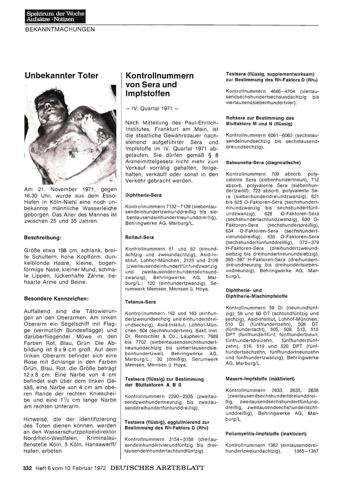 Vorschauseite 1: Unbekannter Toter