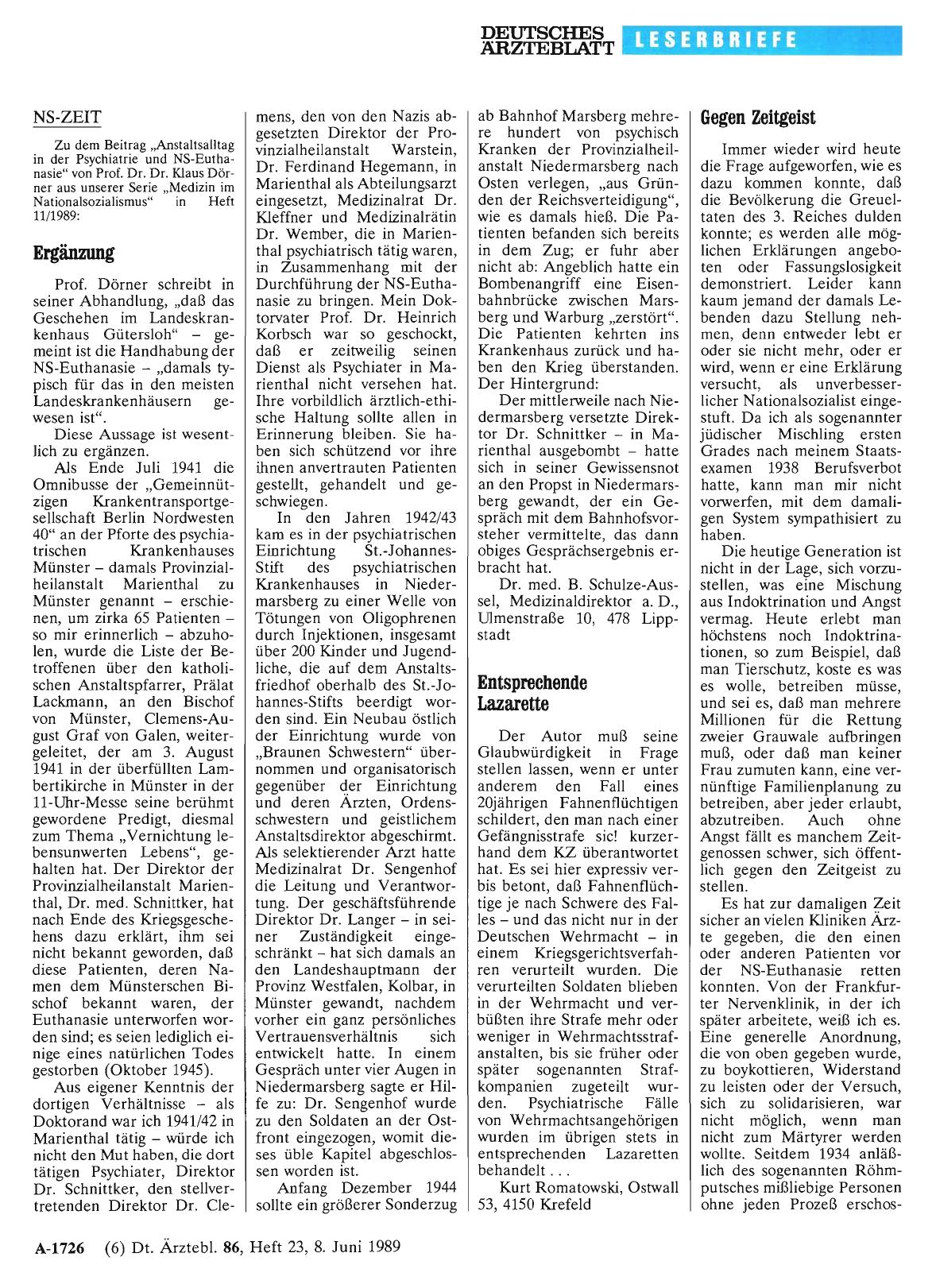 Vorschauseite 1: NS-ZEIT: Ergänzung