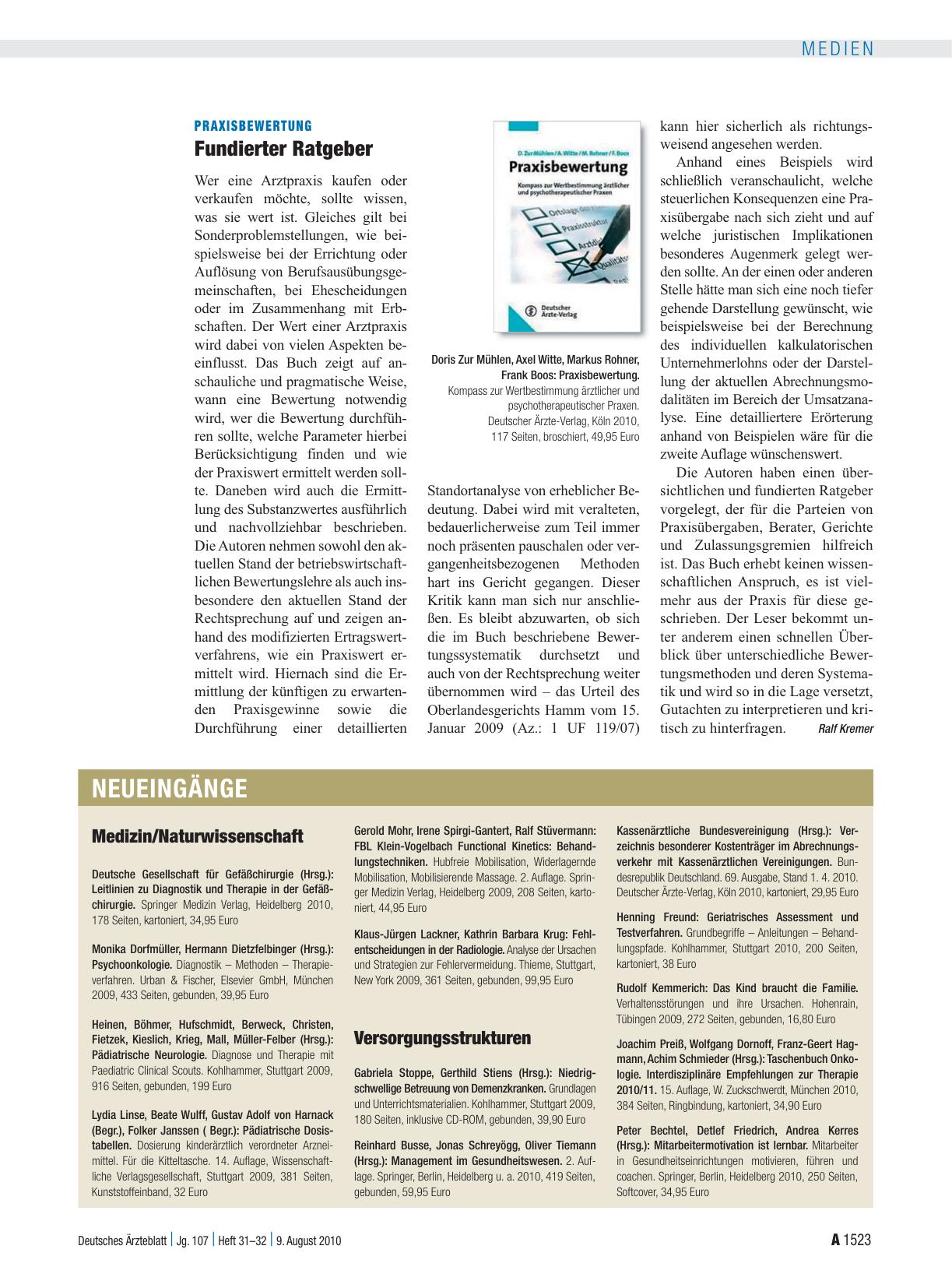 Vorschauseite 1: Praxisbewertung: Fundierter Ratgeber