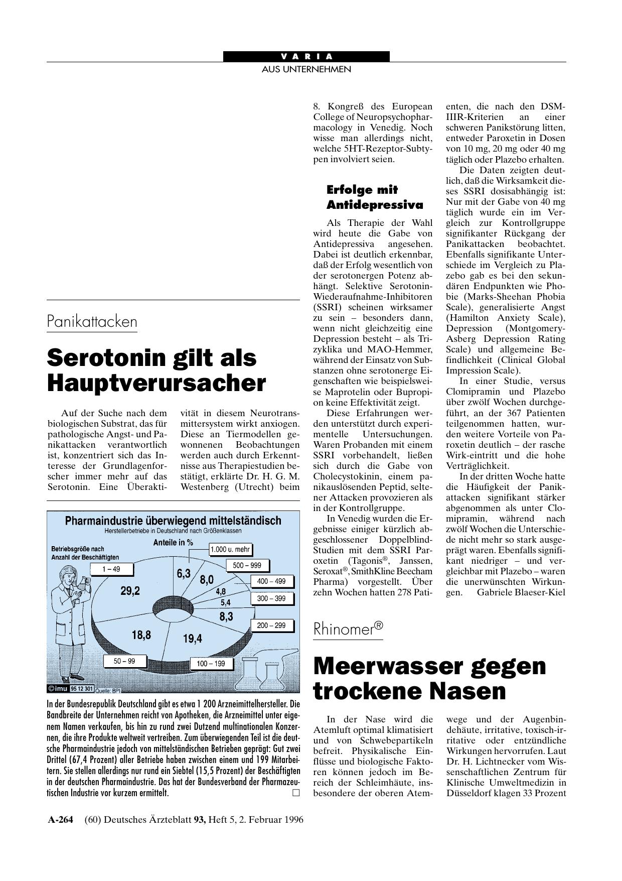 Vorschauseite 1: Panikattacken: Serotonin gilt als Hauptverursacher