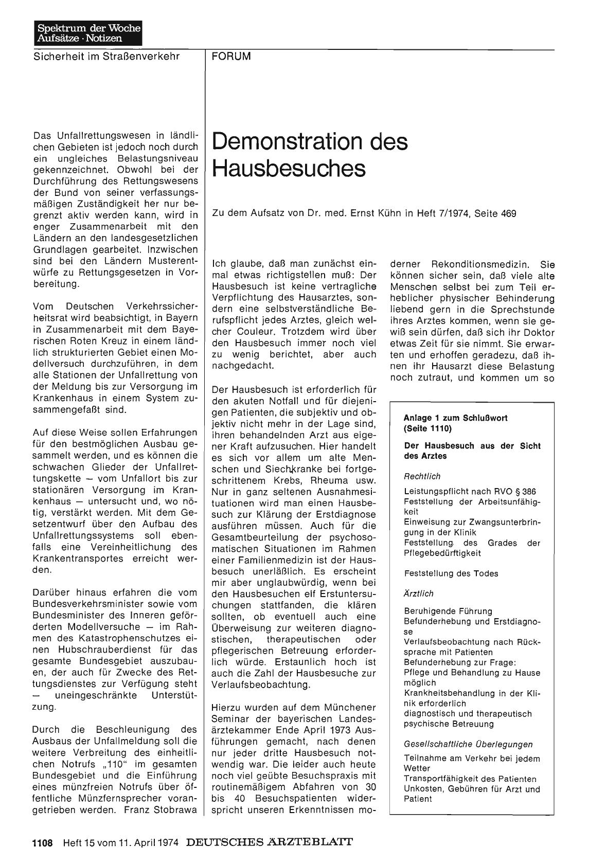 Vorschauseite 1: Demonstration des Hausbesuches