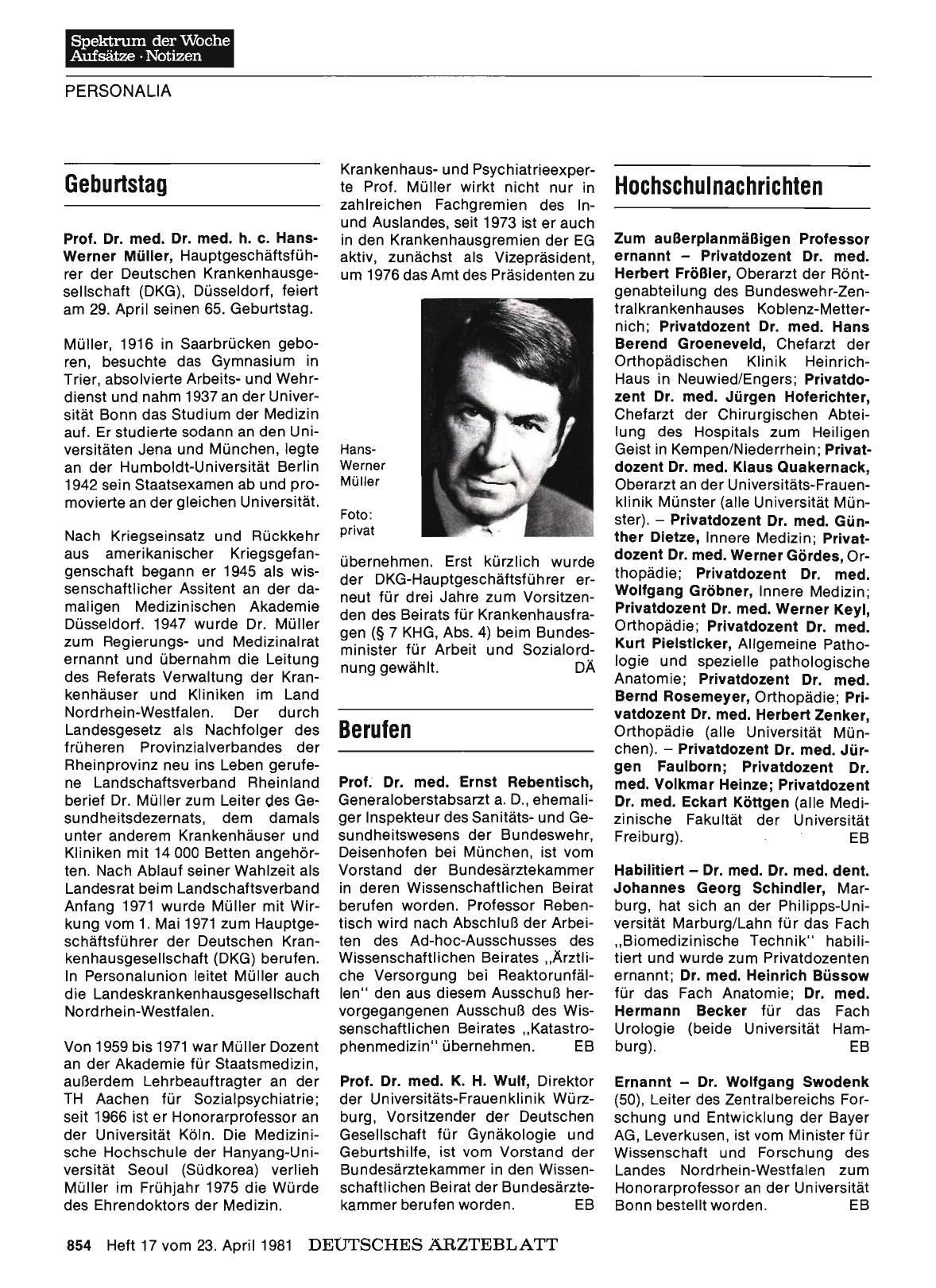 Vorschauseite 1: Hochschulnachrichten