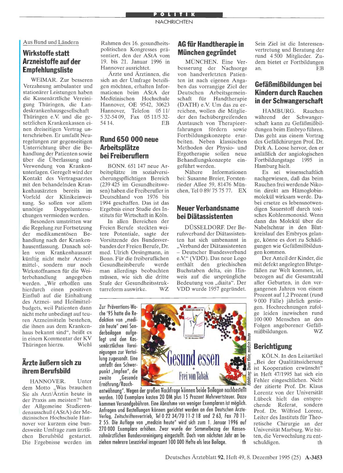 Vorschauseite 1: „Impfen“/„Gesunde Ernährung/Rauchentwöhnung“