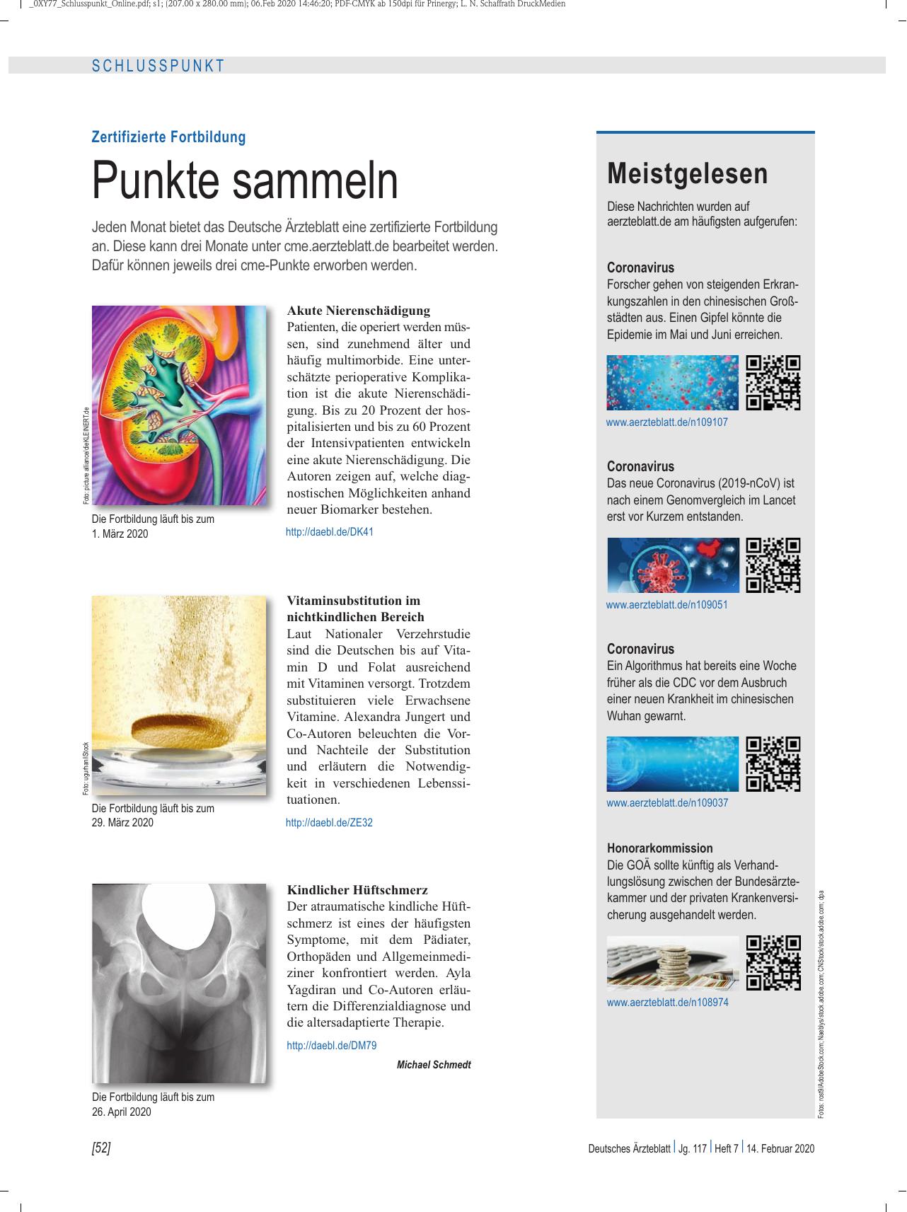 Vorschauseite 1: Zertifizierte Fortbildung: Punkte sammeln