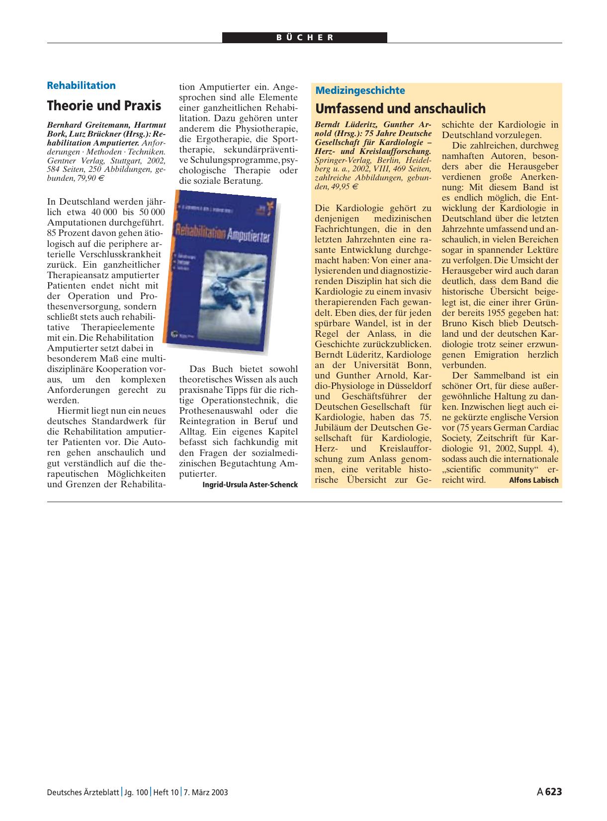 Vorschauseite 1: Rehabilitation Amputierter