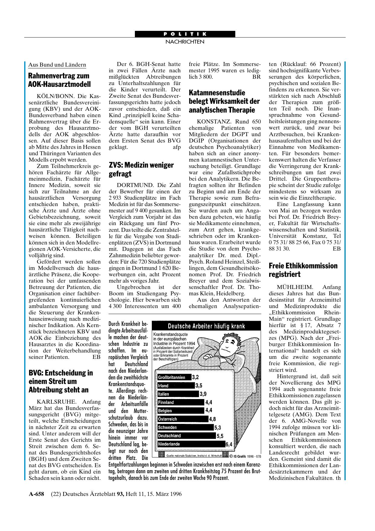 Vorschauseite 1: Rahmenvertrag zum AOK-Hausarztmodell