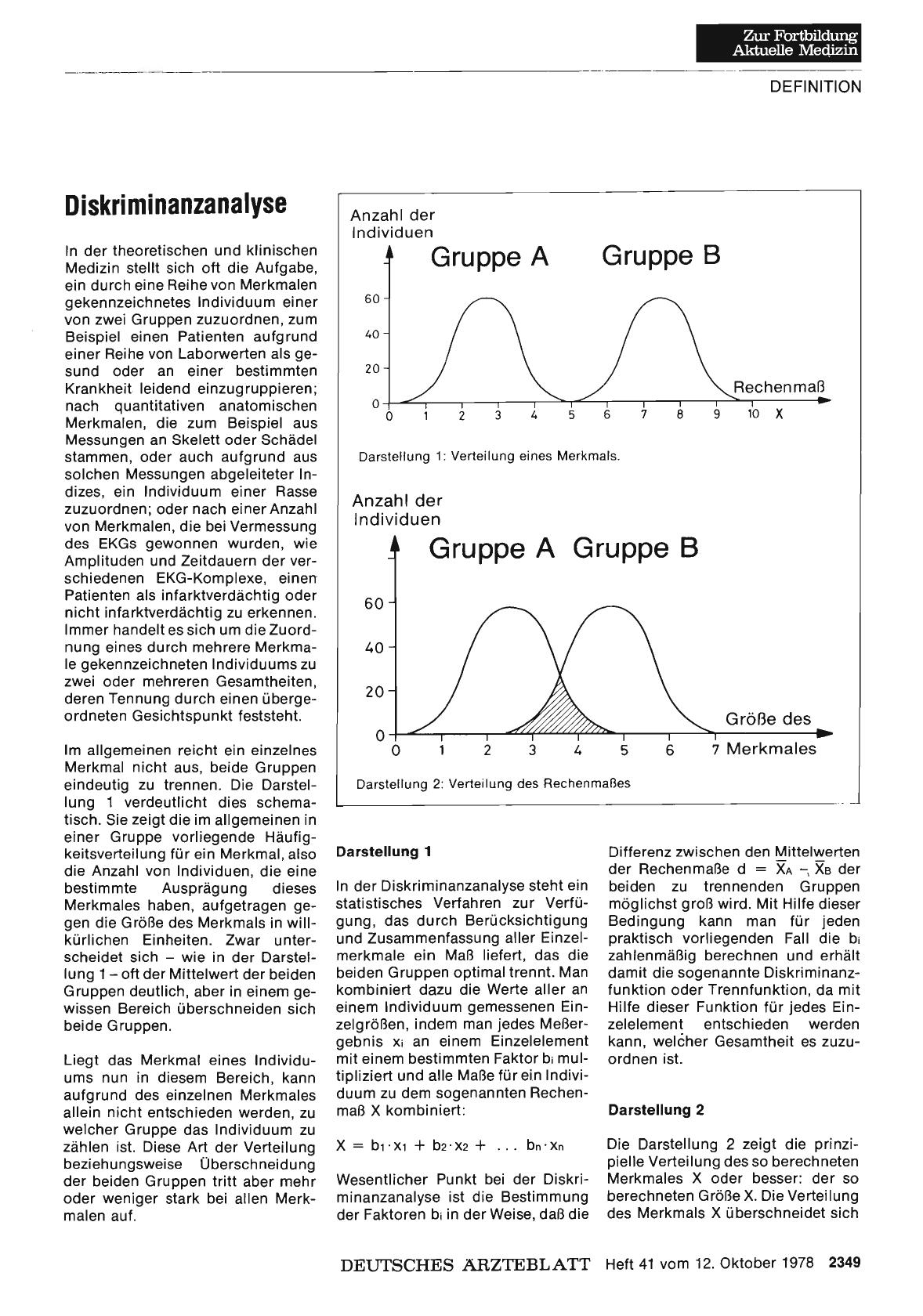 Vorschauseite 1: Diskriminanzanalyse