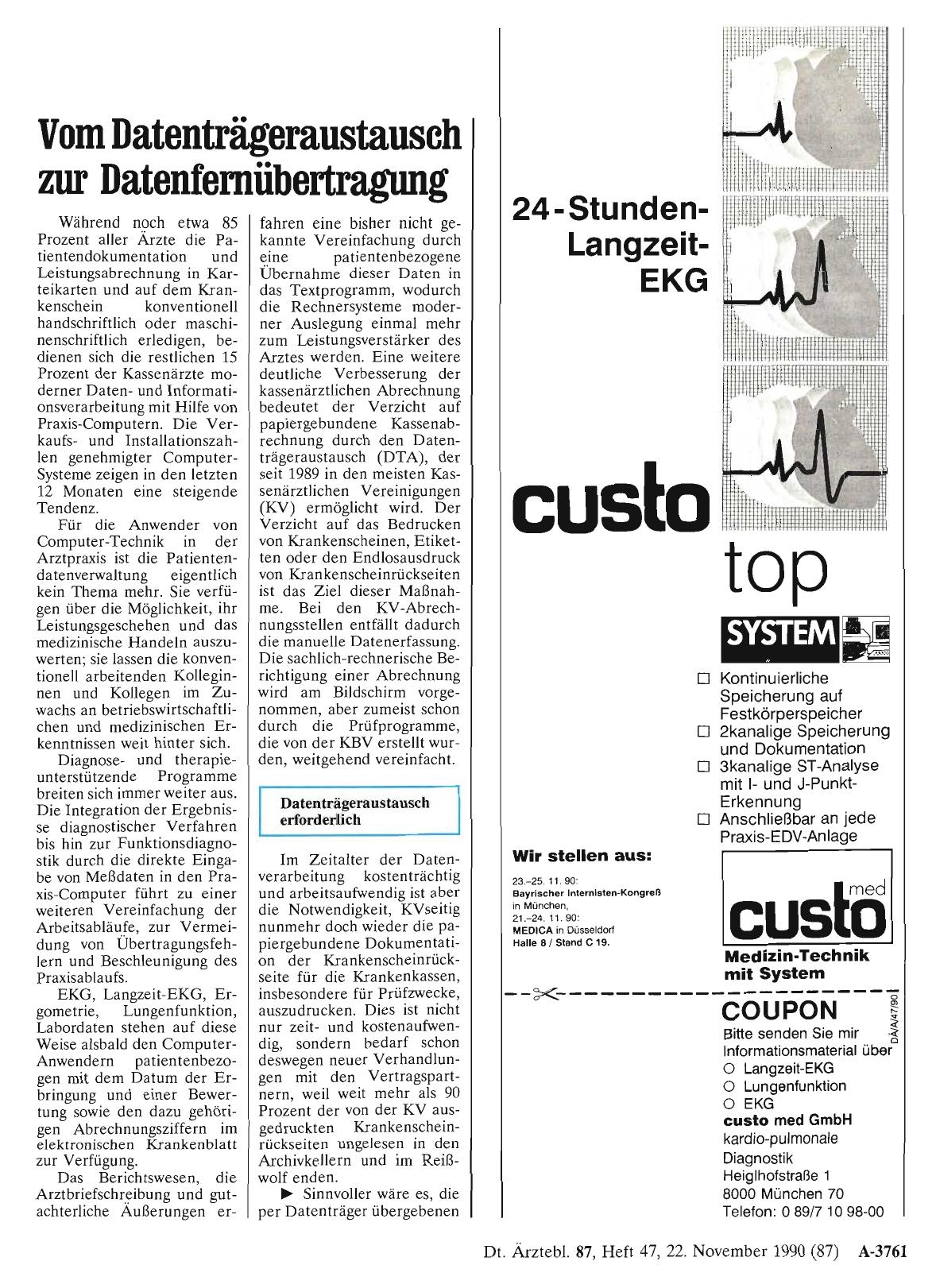 Vorschauseite 1: Vom Datenträgeraustausch zur Datenfernübertragung