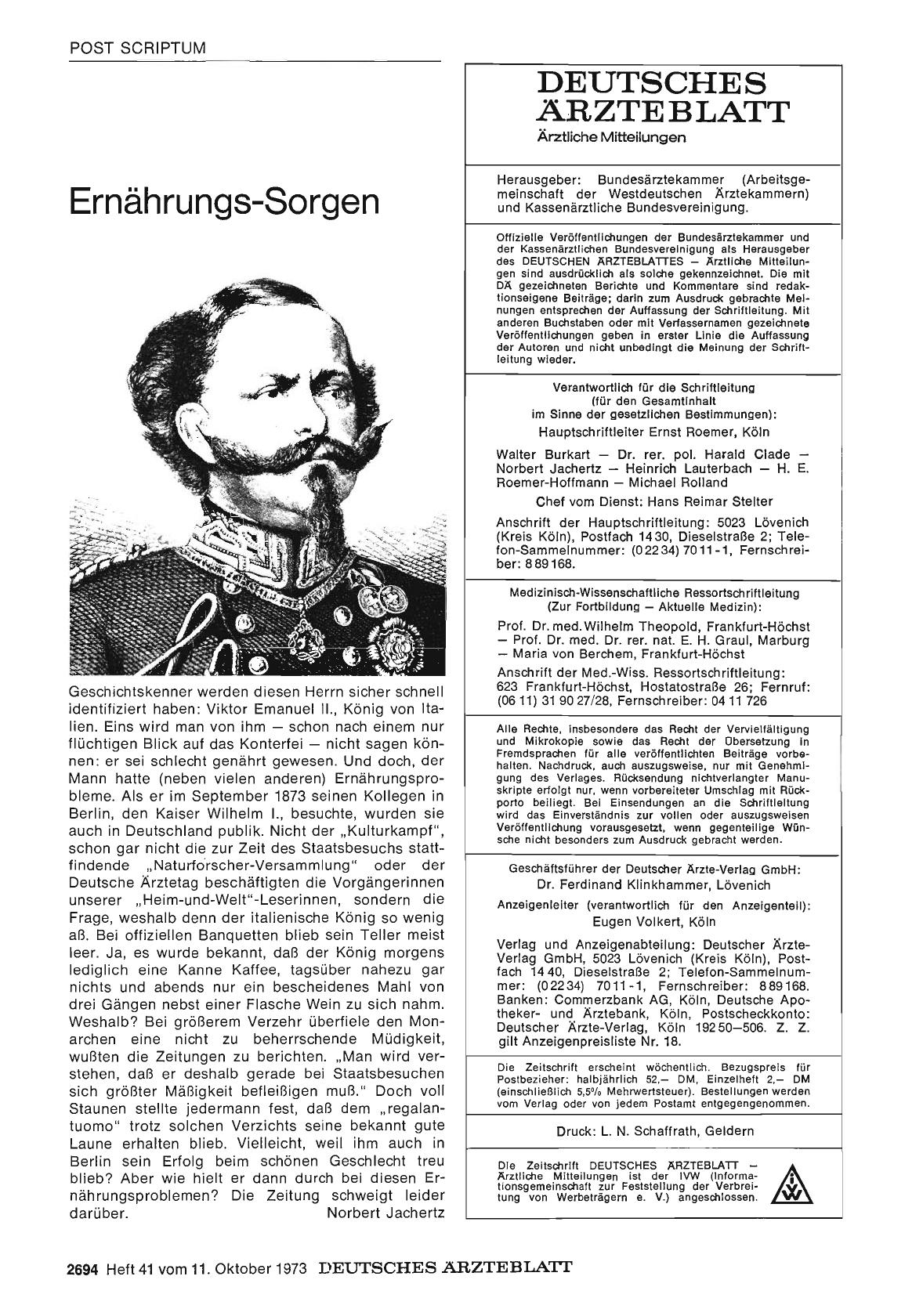 Vorschauseite 1: Ernährungs-Sorgen