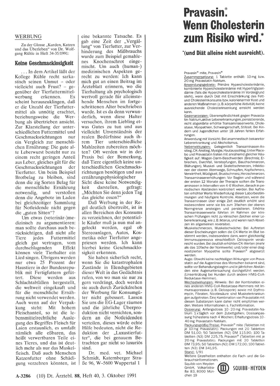 Vorschauseite 1: WERBUNG: Keine Geschmacklosigkeit