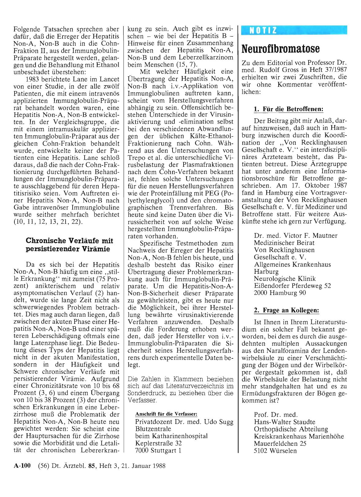 Vorschauseite 1: Neurofibromatose