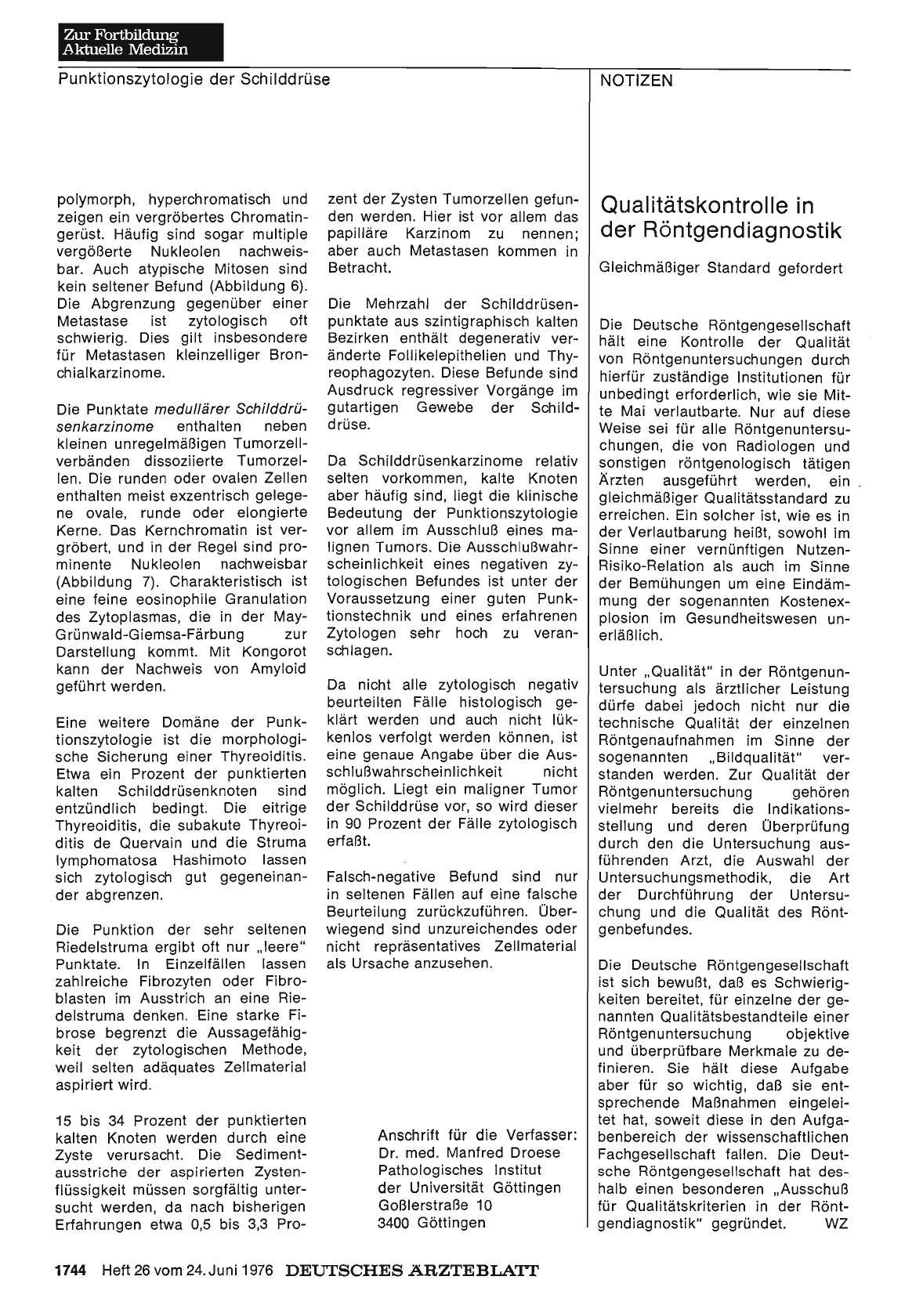Vorschauseite 1: Qualitätskontrolle in der Röntgendiagnostik: Gleichmäßiger Standard gefordert