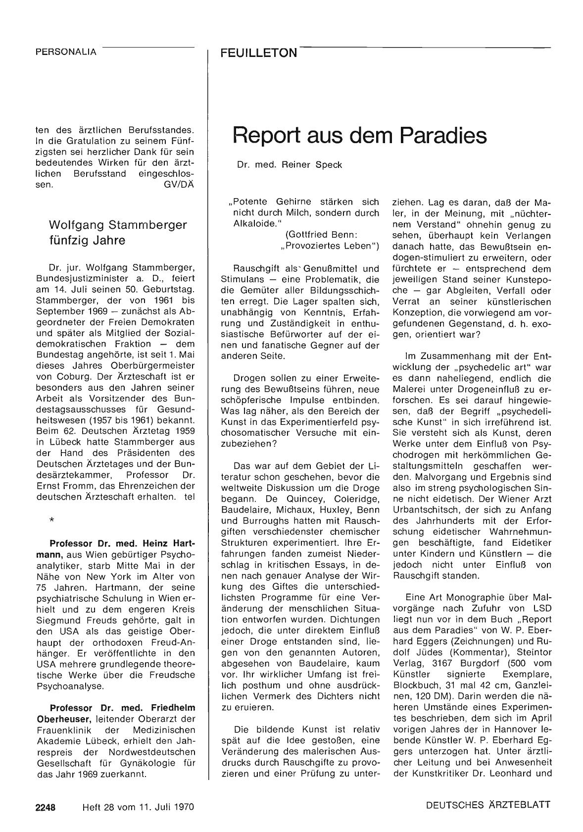 Vorschauseite 1: Professor Dr. med. Heinz Hartmann / Professor Dr. med. Friedhelm Oberheuser